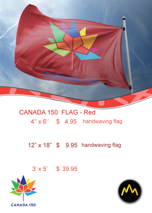Canada 150 Red Flag Price