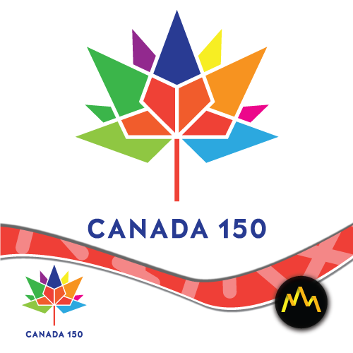 Canada 150 Flag White Thumbnail